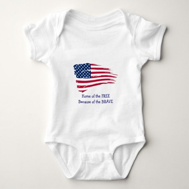 T-shirts Lar da Bandeira Ondulada Livre (Frente)