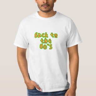 T-shirts Laranja De Volta Ao anos 80