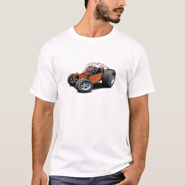 T-shirts Laranja do carrinho de duna (Frente)