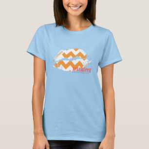 T-shirts Laranja do ziguezague