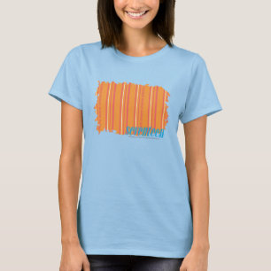 T-shirts Laranja fina 2 das listras