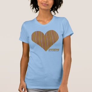 T-shirts Laranja fina 3 das listras