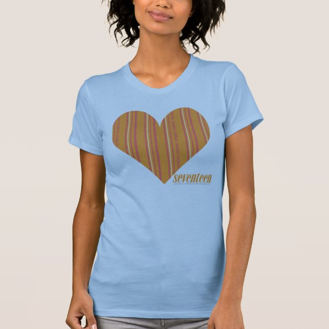 T-shirts Laranja fina 3 das listras (Frente)