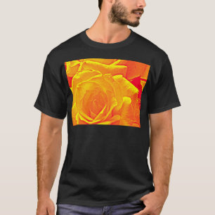 T-shirts laranja fluorescente do rosa