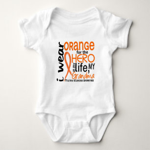 T-shirts Laranja para a esclerose múltipla do MS da avó d