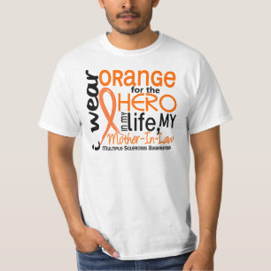 T-shirts Laranja para o MS da sogra do herói 2