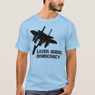 T-shirts Laser - democracia/paz guiadas com a potência de