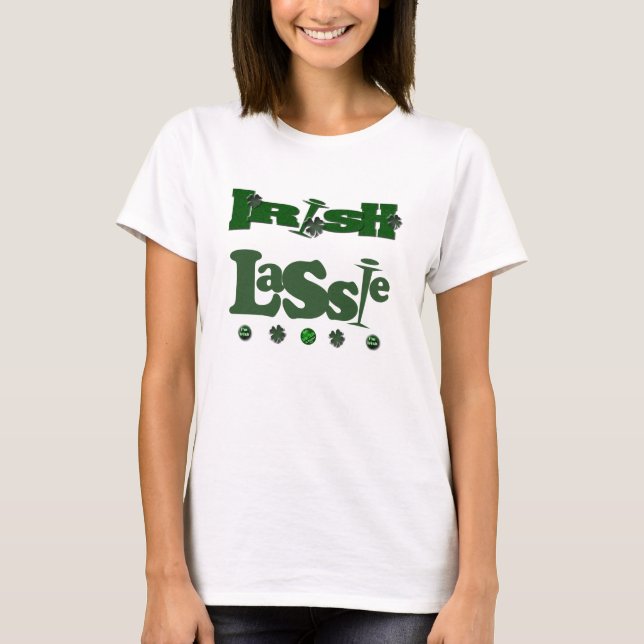 T-shirts Lassie irlandês (Frente)