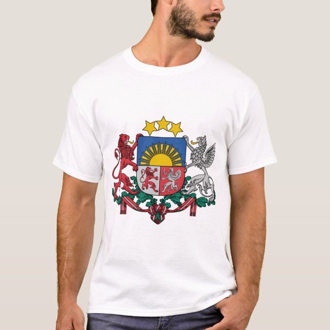 T-shirts Latvia, Latvia (Frente)