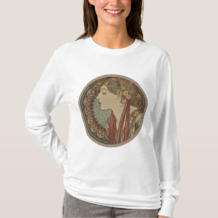T-shirts Laurel por Alphonse Mucha