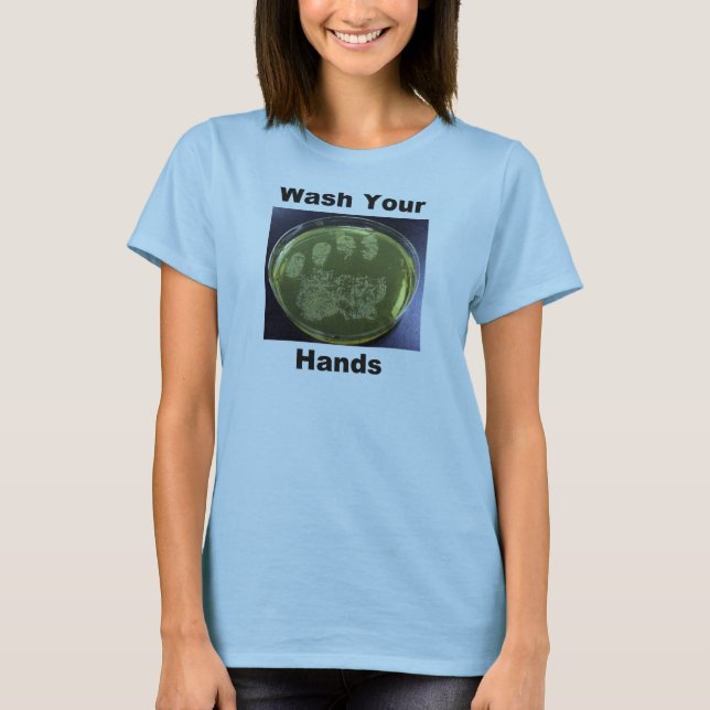 T-shirts Lave suas mãos (Frente)