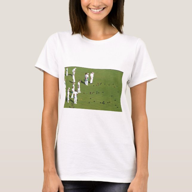 T-shirts Lawn Bowls Inglaterra (Frente)