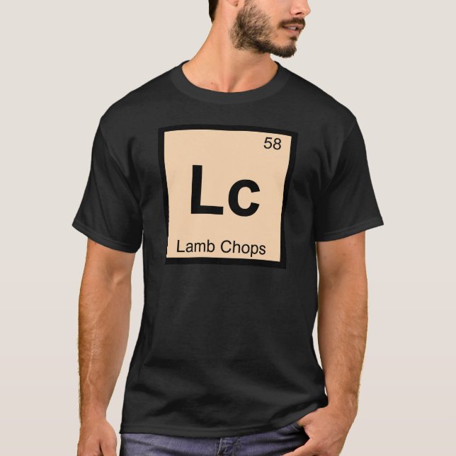 T-shirts Lc - Símbolo de Mesa Periódico de Química das Lc - (Frente)