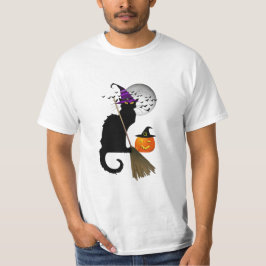 T-shirts Le Chat Noir - Halloween Witch Cat
