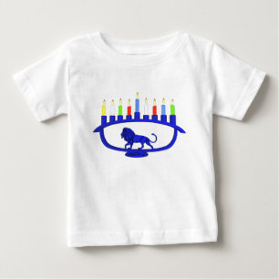T-shirts Leão azul Menorah
