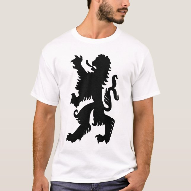 T-shirts Leão Bávaro Preto (Frente)