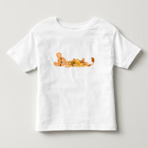 T-shirts Leão bonito da mãe dos desenhos animados e roupa