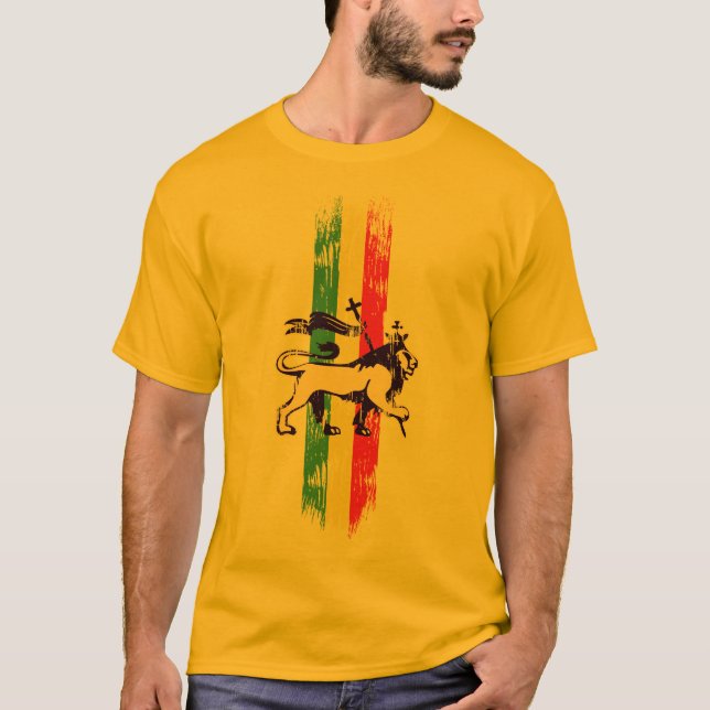 T-shirts Leão da reggae (Frente)