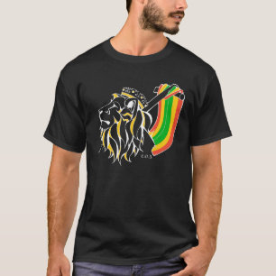 T-shirts Leão da reggae de Rasta que ascensão