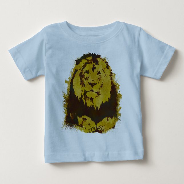 T-shirts Leão de Aquarela (Frente)
