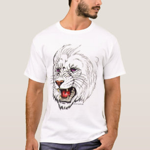 T-shirts Leão do branco da fantasia