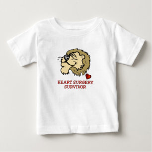 T-shirts Leão do sobrevivente da cirurgia cardíaca