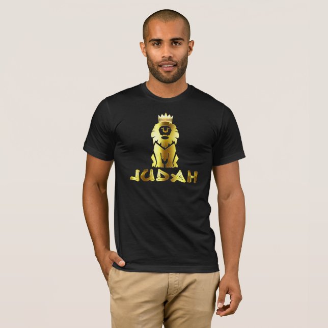 T-shirts Leão Dourado de Judah (Frente Completa)
