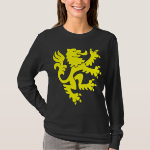 T-shirts Leão Heráldico 01 - Amarelo