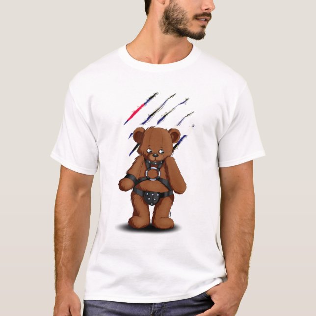 T-shirts Leather Gay bear (Frente)