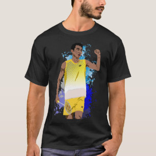 T-shirts Lee Chong Wei Cartoon Black - Badminton