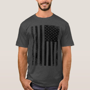 T-shirts Legal bandeira negra e branca americana