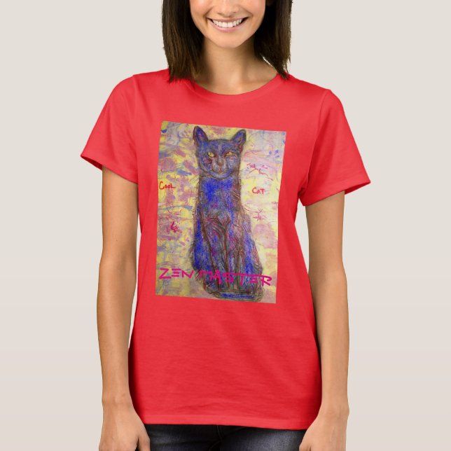 T-shirts legal gato zen master (Frente)