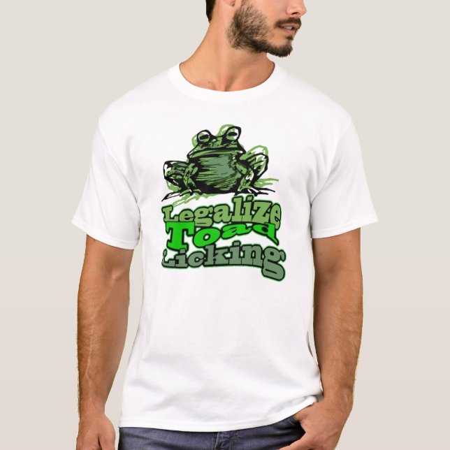 T-shirts Legalize a lambedura do sapo (Frente)