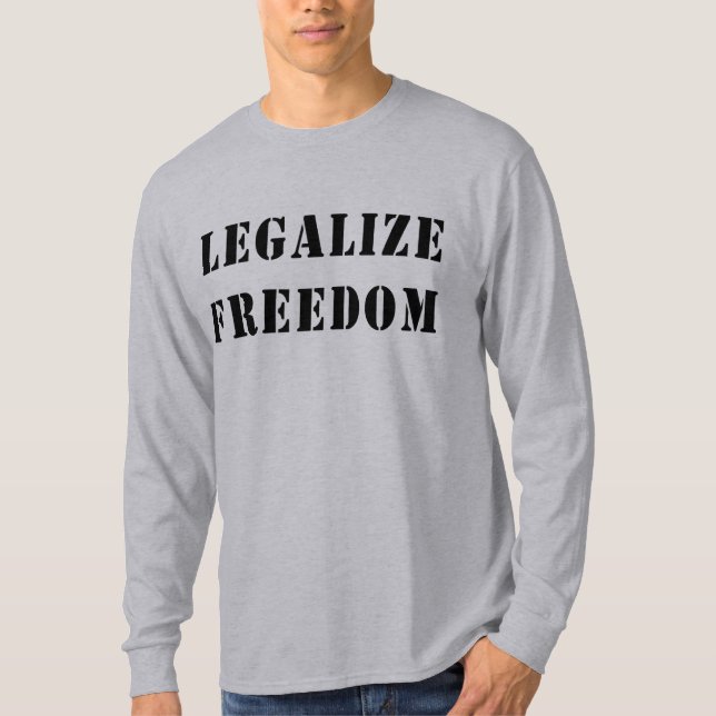T-shirts Legalize a liberdade (Frente)