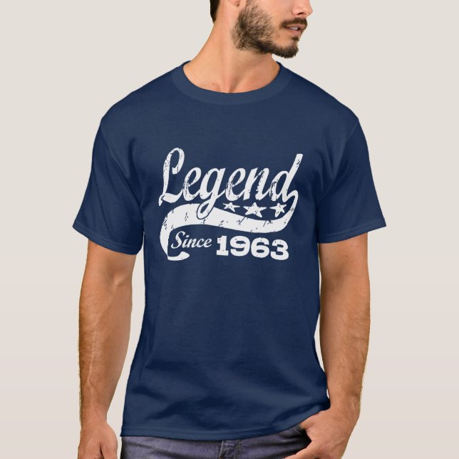 T-shirts Legenda Desde 1963 (Frente)