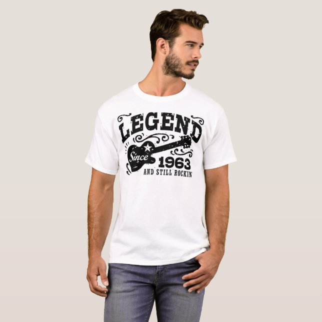 T-shirts Legenda Desde 1963 (Frente Completa)
