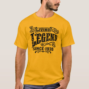 T-shirts Legenda viva desde 1935