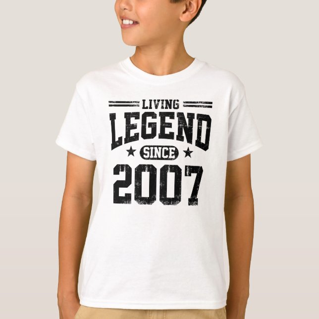 T-shirts Legenda viva desde 2007 (Frente)