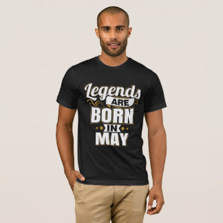 T-shirts Legendas são Nasceres em maio
