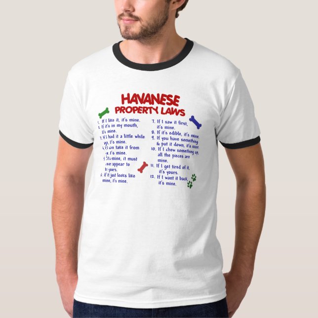 T-shirts Leis 2 da propriedade de HAVANESE (Frente)