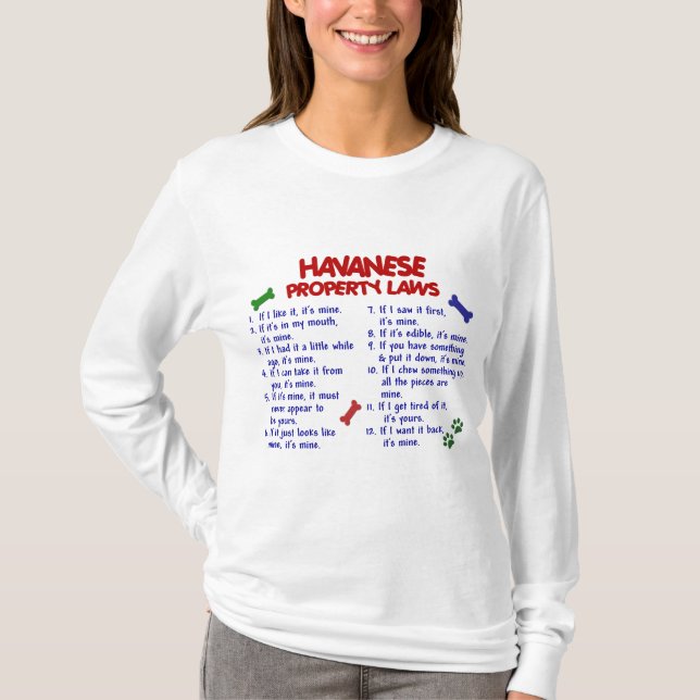 T-shirts Leis 2 da propriedade de HAVANESE (Frente)