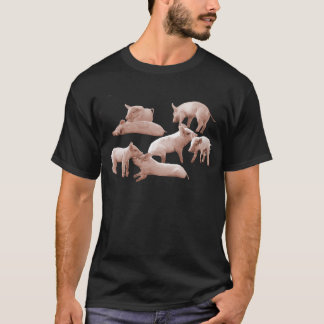 T-shirts leitão, porco,