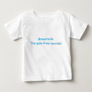 T-shirts Leite materno a vacina livre de dor!