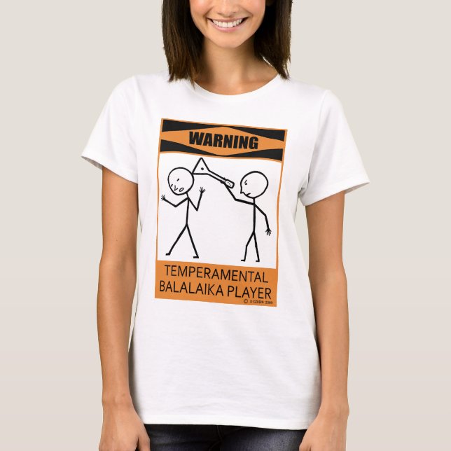 T-shirts Leitor Balalaika Temperamental (Frente)