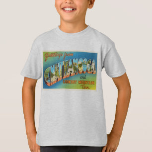 T-shirts Lembrança das viagens vintage de Chattanooga