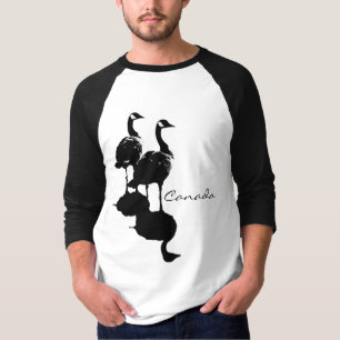 T-shirts Lembrança do Canadá das mulheres do jérsei do