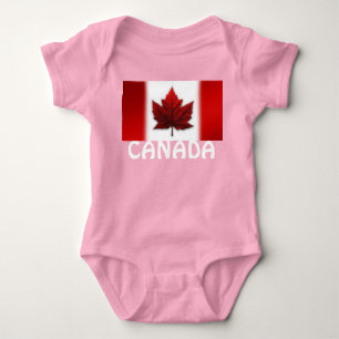 T-shirts Lembrança One-piec da bandeira de Canadá do