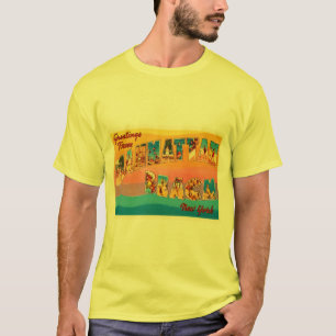 T-shirts Lembrança velha do viagem de Manhattan Beach New