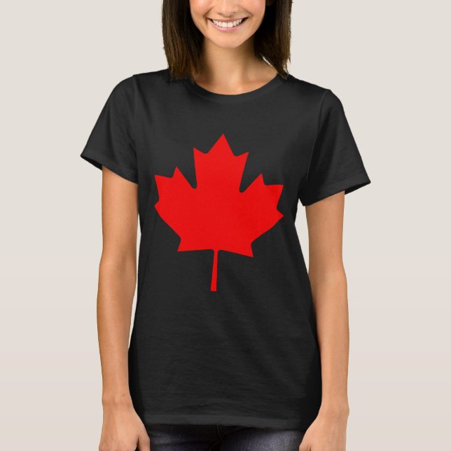T-shirts Lembrança vermelha da folha de bordo de Canadá do (Frente)