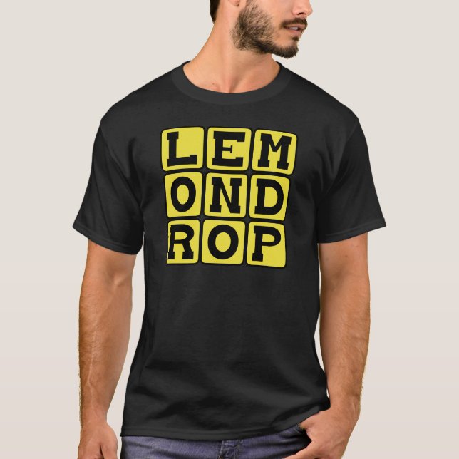 T-shirts Lemon Drop, Zestie Cocktail (Frente)